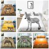 3D комплект постельного белья с рисунком зебры, чехол для постельного белья, наволочка, полноразмерный комплект постельного белья, украшение для дома, AU/US/EU