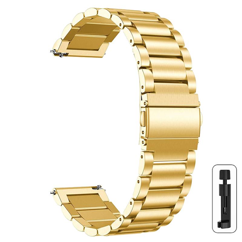 Ремешок для часов 22 мм 20 мм металлический ремешок для Samsung Galaxy Watch 6 5 4 40 мм 44 мм 6Classic 43 47 мм 5Pro 45 м ремешок из нержавеющей стали для Amazfit Correa