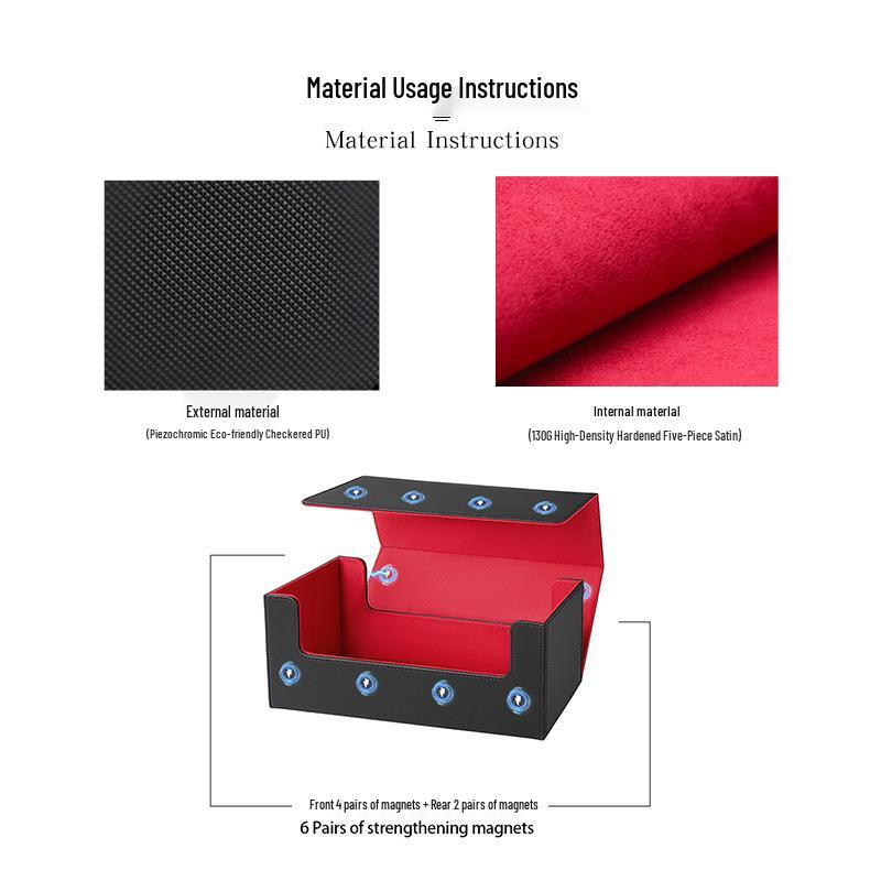 Large Capacity Multi-functional Card Holder Storage Box for Yu-Gi-Oh!, Magic: The Gathering, and PTCG.