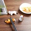 6 шт. керамических подставок и держателей для столовых приборов в виде кошек - подставка для палочек в японском стиле, держатель для ручек с мультяшным рисунком, поднос для кухонных столовых приборов, подушка для палочек
