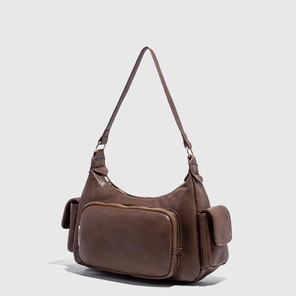 Трендовая многокарманная мотоциклетная сумка 2025 года для женщин, крутая панк-стиль, сумка под мышкой, нишевая ретро-сумка для поездок на работу, одноплечевая сумка-кроссбоди