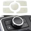 Car ABS Multimedia Function Button Cover Sticker For Mercedes Benz E Class W212 2013-2015/ GL Class X166 / ML Class W164
