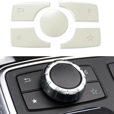 Наклейка на крышку кнопки мультимедийной функции ABS автомобиля для Mercedes Benz E Class W212 2013-2015/ GL Class X166/ ML Class W164