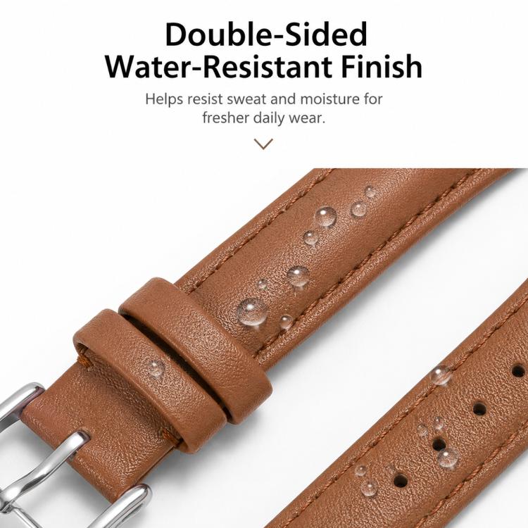 Тонкий веганский кожаный ремешок для часов Galaxy Watch9 / 8 / 8 Classic, Регулируемый сменный ремешок