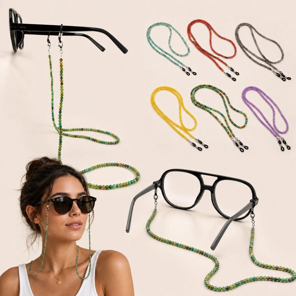 Vintage Glasses Chain Handmade Beads Eyeglass Holder Durable Mask Chain Men Women