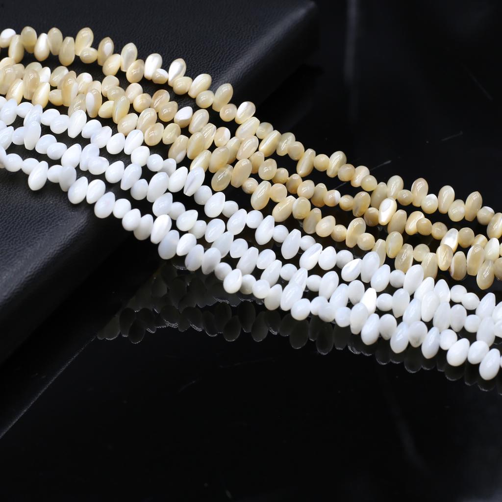 Horizontal Hole Shell Beads Natural Freshwater Shell Irregular Beads 4x8mm For Jewelry Making DIY Necklace Bracelet Earrings Accessory
