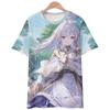 Anime T-Shirts Sousou No Frieren Tshirt 3D Print Streetwear Men Women Fashion Oversized Short Sleeve T Shirt Girls Tees Clothing