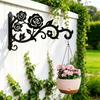 Rustproof Metal Plant Hook Hollow Flower Basket Hook Outdoor Hanging Hook  Courtyard Decoration