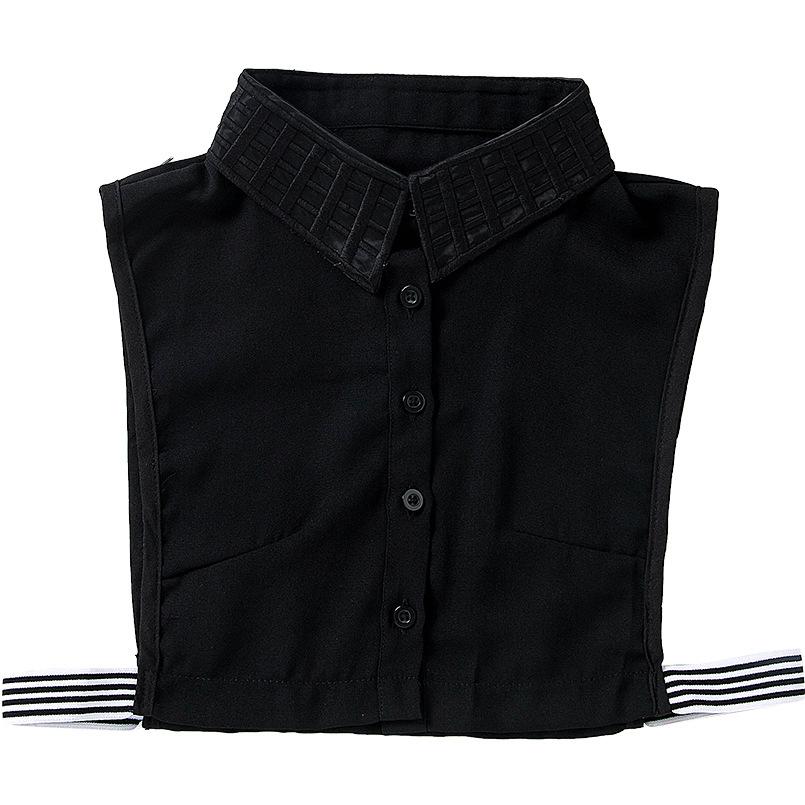 Autumn Women Detachable Lapel Fake Collar Ladies White Black Shirt False Collar Blouse Removable Half Shirt Dress Decoration