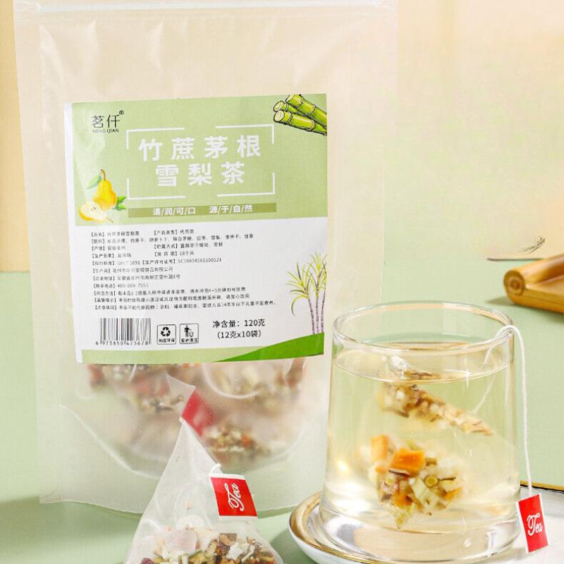 120g/bag Bamboo Cane Thatch Root Snow Pear Tea Snow Pear White Thatch Root Bag