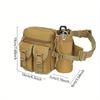 Tactical Men Waist Pack Nylon Hiking Water Bottle Phone Pouch Outdoor Sports Hunting Climbing Camping Belt Bag