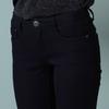 Bang Bang Women S Boa Fur Bonded Stretch Denim pantS Navy