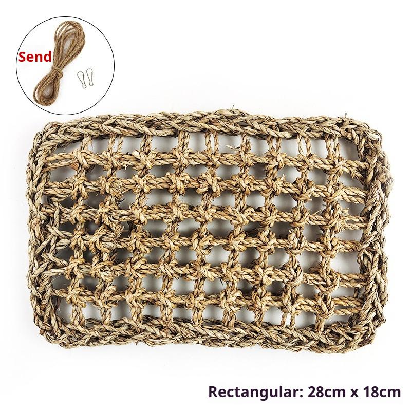 Товары для попугаев Игрушки для птиц Водная трава Лазательная сетка Игрушки для жевания кроликов Птицы Соломенный гамак Качели Прорезыватель для зубов