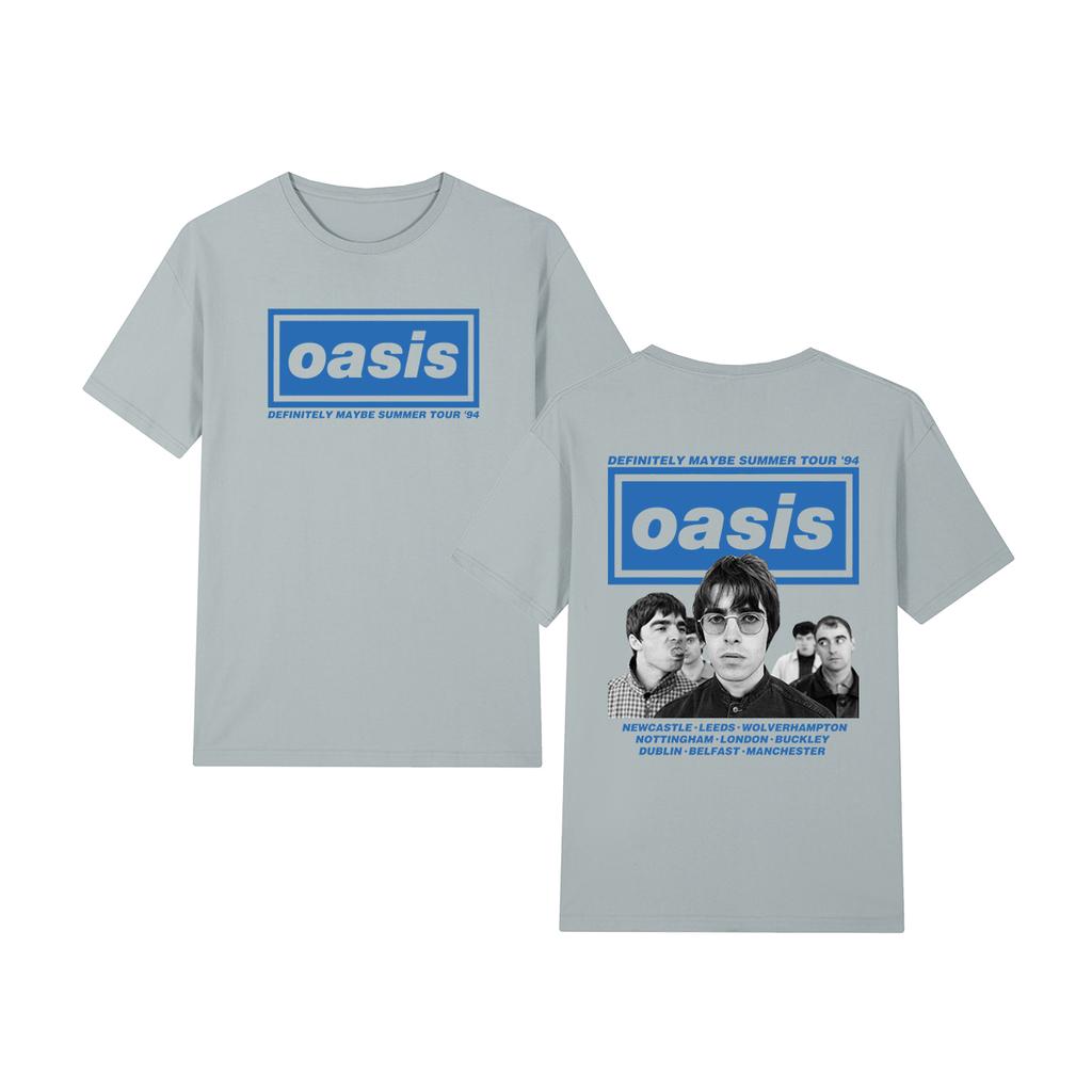 Definitely Maybe Oasi Band Logo Vintage T-shirt Fashion Casual Y2K Cotton Men T Shirt New Tee Tshirt Womens Tops