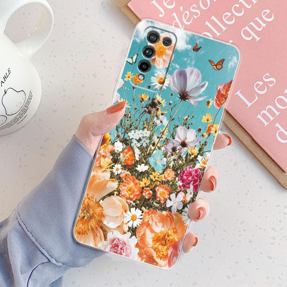For Honor 10X Lite Case Cover DNN-LX9 Honor10X Lite 10 X Lite Chic Girl Marble Silicone Clear Phone Case For Honor 10X Lite Cute