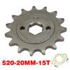 Front sprocket 520# 20mm 10T-23T Teeth Motorcycle ATV Four Wheel Car Dirt Bike For Yamaha Honda Kawasaki Suzuki KTM Beta