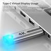 4K 60Hz Type-C Virtual Display Adapter For USB4 Thunderbolt 3/4 Laptops Desktop Computers GPU EDID Emulator