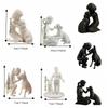Подарки 3D Печатные Статуэтки Девочки и Собаки Милые Креативные Настольные Фигурки Собак Декор Статуэтки Собак Поделки Домашний Декор