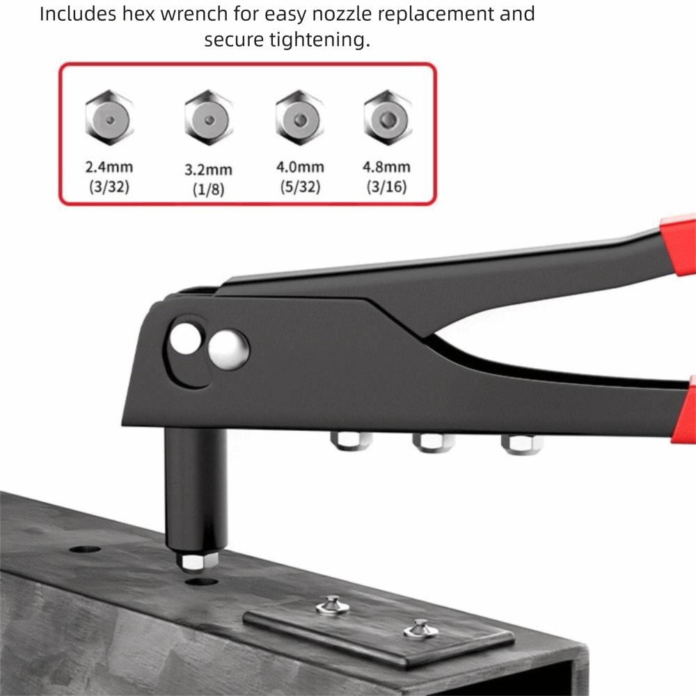 Manual Double Handle Riveter Set Steel Construction Blind Rivets Rivet Tool Home Fastening