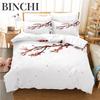 3Pcs Duvet Cover Collection 3D Branch Flower Bedding Collection Soft Comfortable Breathable Duvet Cover For Bedroom Guest Room Decor