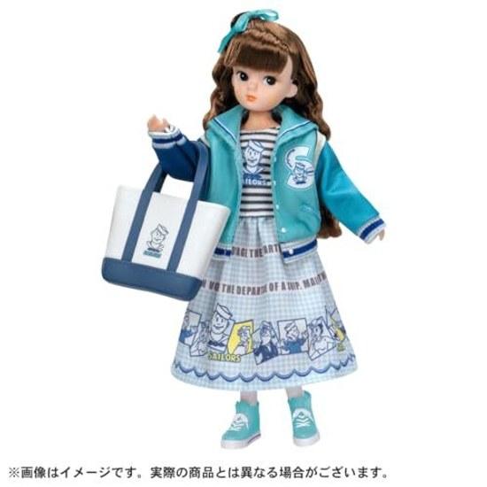 Takara Tomy Licca-chan Doll Retro Licca Sailors Marine Fashion Dress-up Toy 3 Years Up