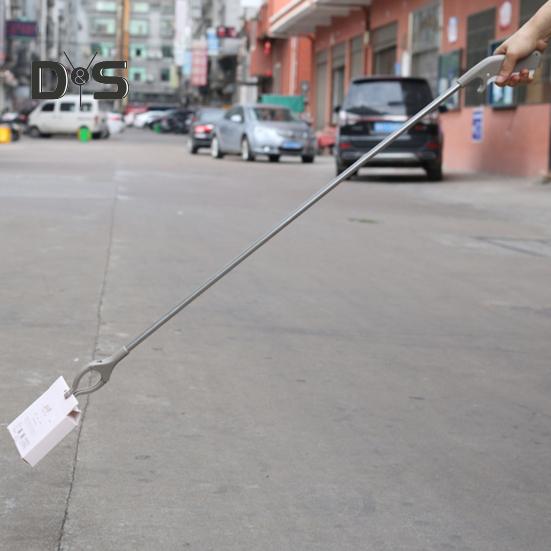 Trash Folder with Push Handle Design Foldable Portable Garbage Clip with Rubber Anti-Slip Chuck Storage Trash Clip