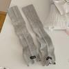 1Pair Thin Leg Warmers Cotton Knitted Foot Cover Cute Women Long Socks  Lolita Style