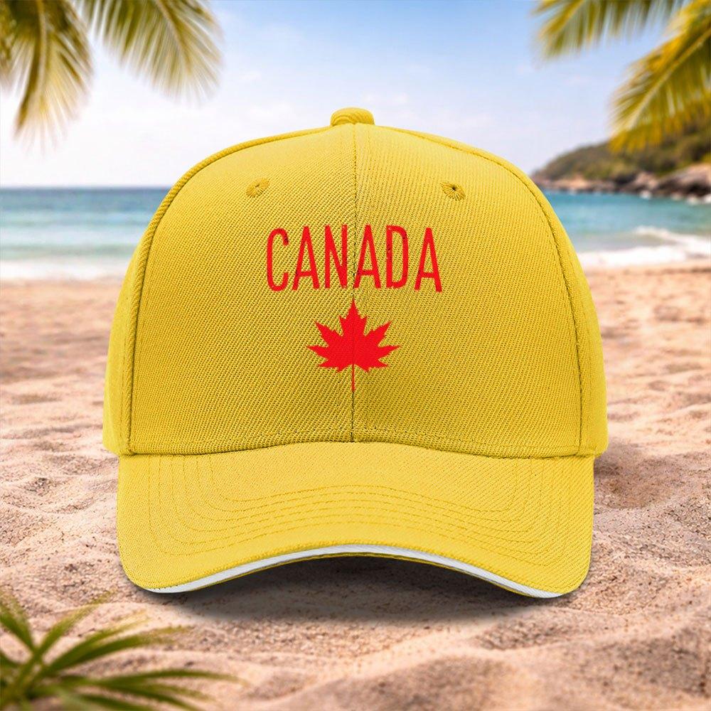 Canadian Maple Leaf Baseball Cap Adjustable Lightweight Unisex Hat for Unisex Women