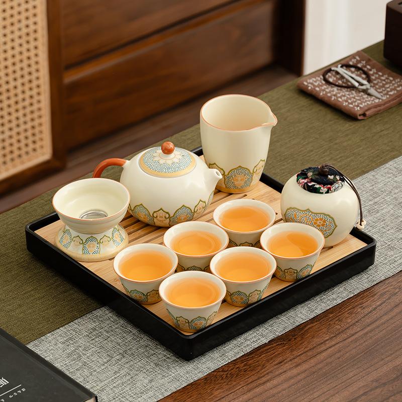 Merchandise Ceramic Ancient Rhyme High-end Tea Cup Tea Set Festive Gift Corporate Gift Box Opening Commemorative Printing