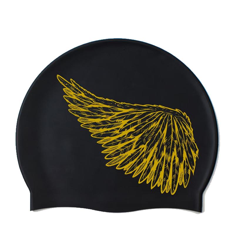 Customize Logo Colorful Lower MOQ Underwater Sports Swim Caps Silicone Ear Swimming Cap