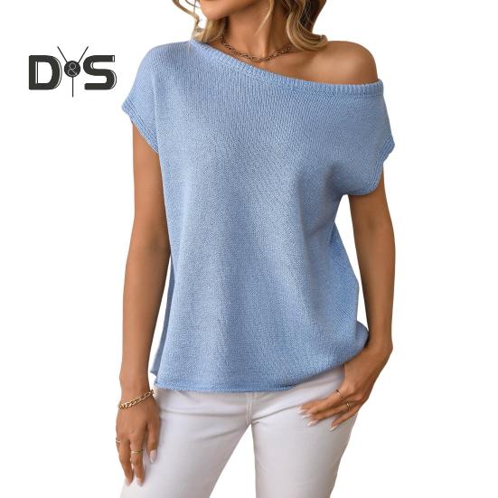 Женские топы с коротким рукавом и воротником-стойкой, однотонные футболки, весна-лето, эластичные пуловеры, топы на каждый день