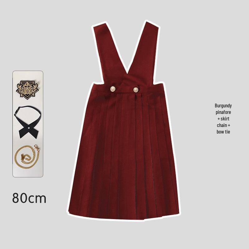 Японский комплект школьной формы JK: Аутентичная длинная юбка, защищающая грудь, для молодых леди от Ху Му Тао