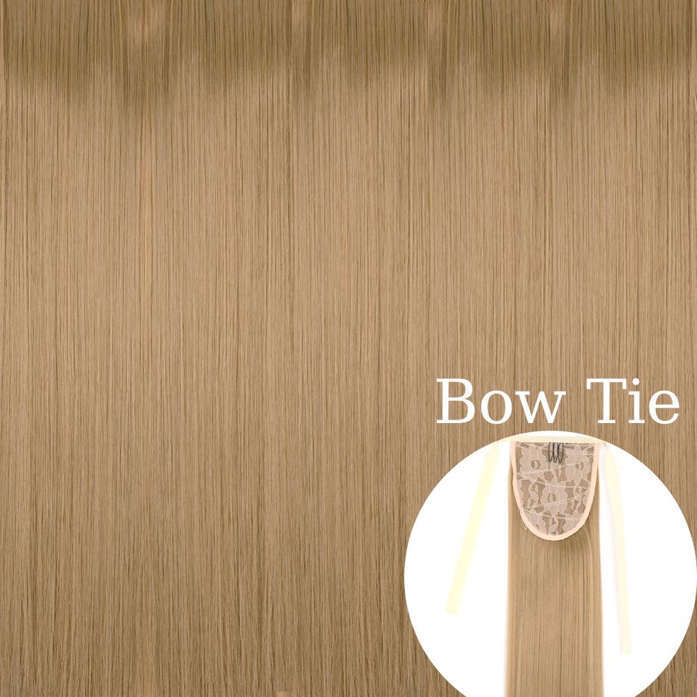 MERISIHAIR 22 34 дюйма синтетические прямые волосы для наращивания хвоста натуральный галстук-бабочка шиньон конский хвост наращивание волос для женщин