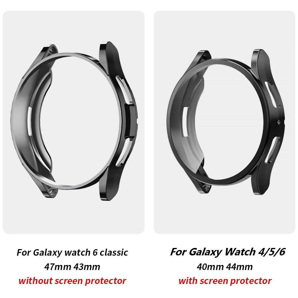Защитный чехол + ремешок для Samsung Galaxy Watch 4/5/6, 40 мм, 44 мм, мягкий чехол из ТПУ + браслет для Galaxy Watch 6, классический ремешок 43 мм, 47 мм