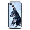 Чехол для телефона с изображением добермана для iPhone 17 16 15 14 13 12 11 Pro Max 17 Air Plus Ударопрочный Мягкий ТПУ Корпус Fundas Capas Coque
