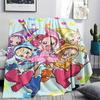 1Pc Magical DoReMi Print Flannel Blanket, High quality Comfortable for All Seasons, Home Decor, Warmth and Comfort, Perfect for Christmas Gifts