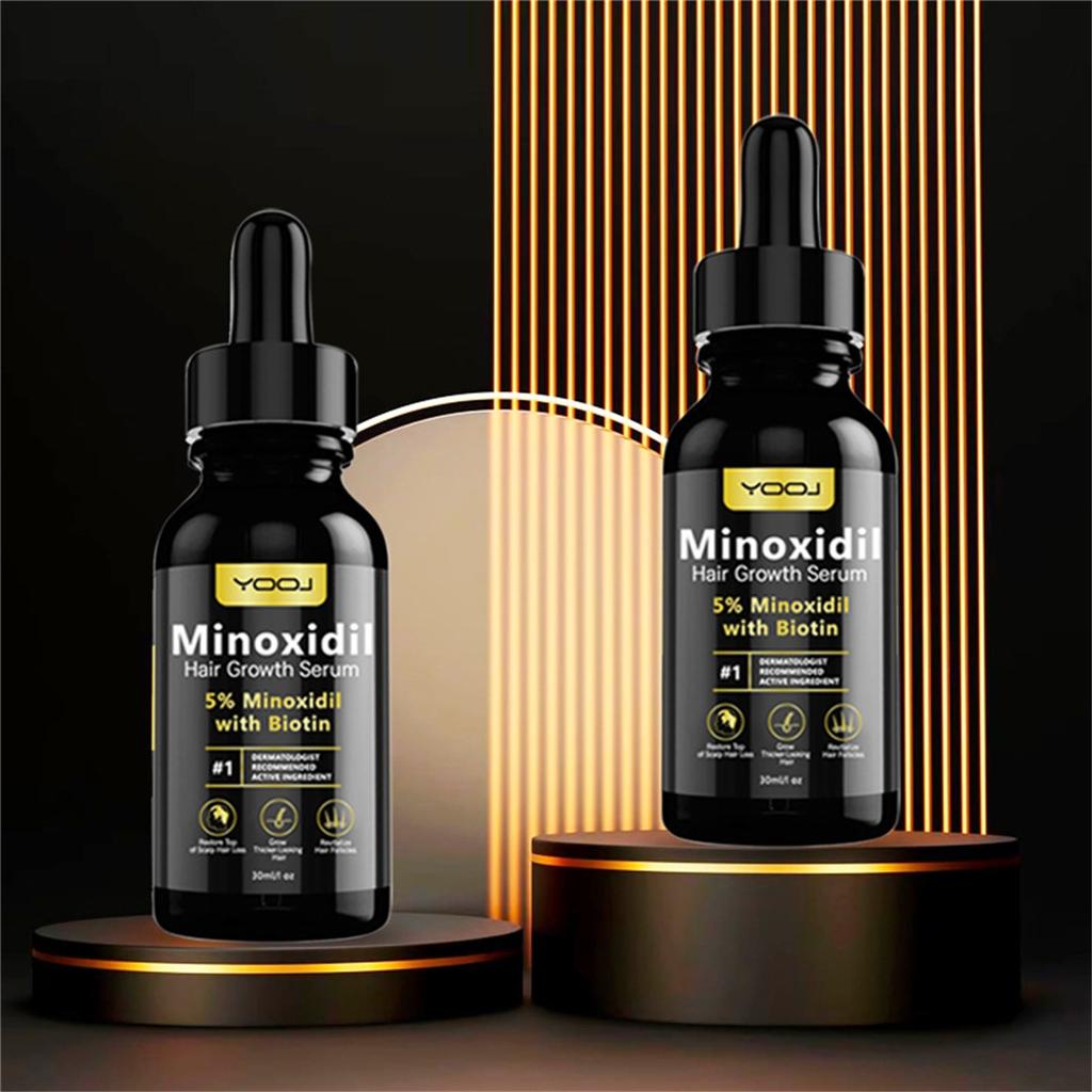5% Minoxidil Hair Growth  For Men And Women - Infused With Biotin, Niacinamide And Panthenol