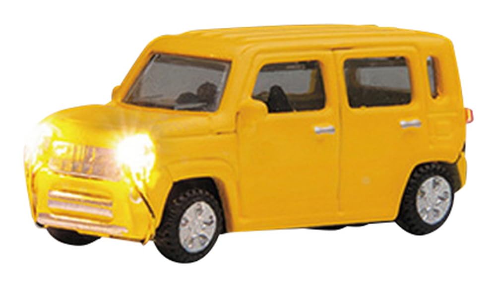 KATO N Gauge Just Plug Light SUV Yellow Diorama Supplies 24-683B