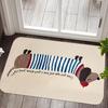 Cute Puppy Dog Welcome Doormat Warm Quote Floor Rug Non Slip Bath Kitchen Carpet Housewarming Gift Home Decoration