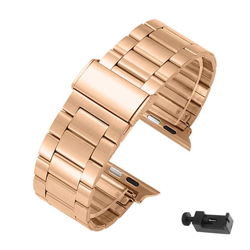 Stainless Steel Strap Bracelet for Apple IWatch Series 10 46m/42mm Ultra 2 49mm Watchband for IWatch 10 9 8 7 6 5 4 SE45mm 44mm 41mm 40mm 38mm