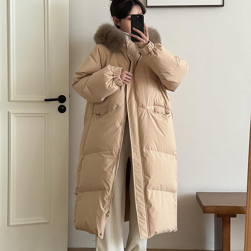 Padded clothes women's winter coat New year's new padded clothes, padded jackets, high-end thickened knee cold-proof clothes