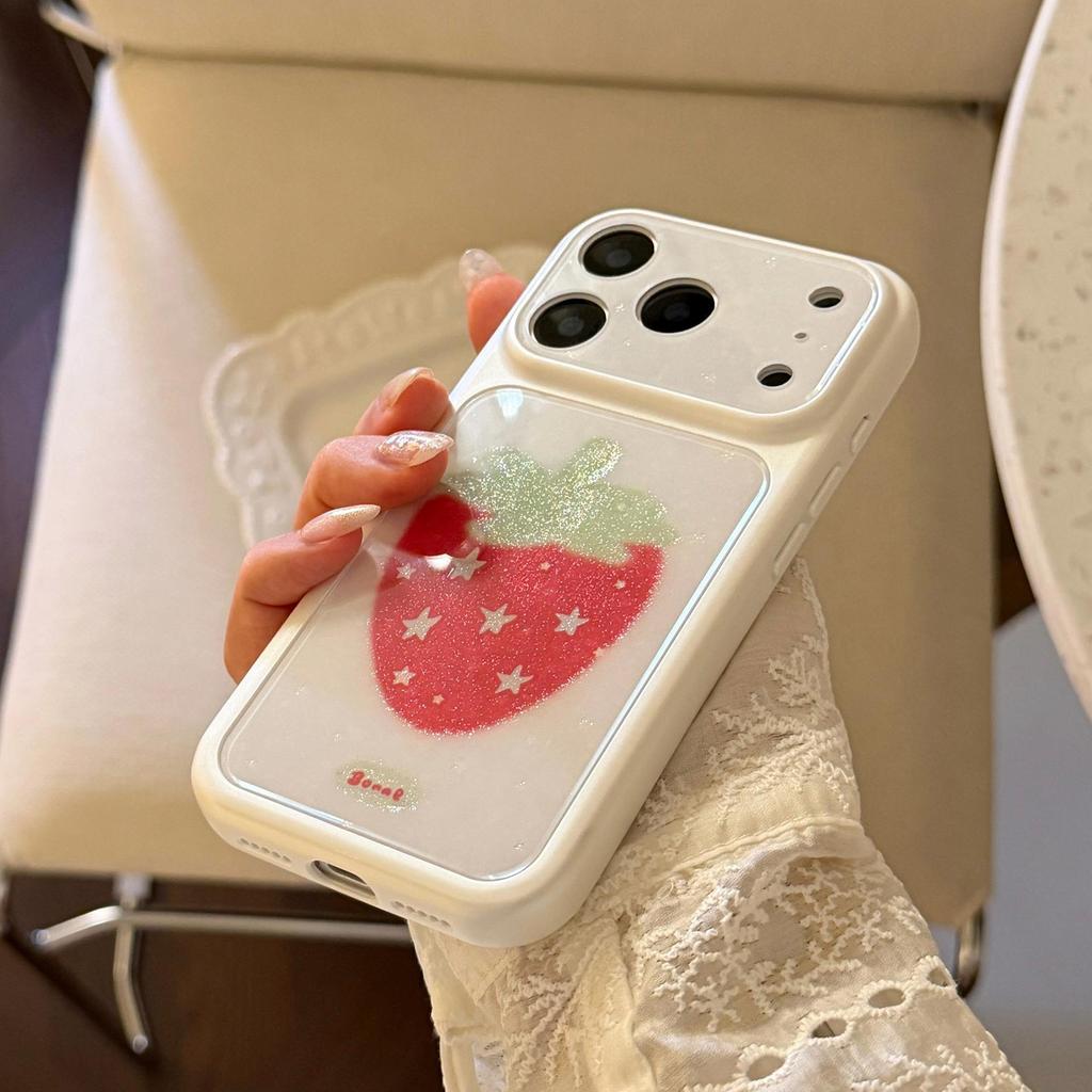 Креативный чехол для телефона с клубникой для iPhone 16, iPhone 17 и iPhone 17 Pro Max