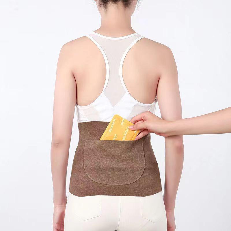 Men's and Women's Thermal Waist Belt with Pouch Warm The Stomach, Ward Off The Cold Heat Therapy To Prevent Chills Supports The Lower Back