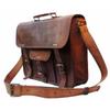 15" Vintage Brown Leather Messenger Bag for Men /New Laptop Satchel Shoulder Bag