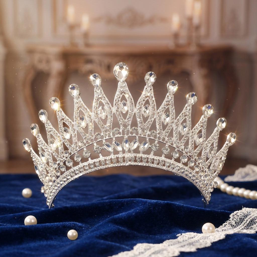Rhinestone Tiara: Свадебные, 18-летие, аксессуары для волос принцессы и ребенка