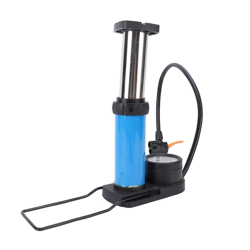 Велосипедный ножной насос с манометром 120 фунтов на кв. дюйм, эффективное использование, портативный велосипедный напольный насос, насос для накачивания шин