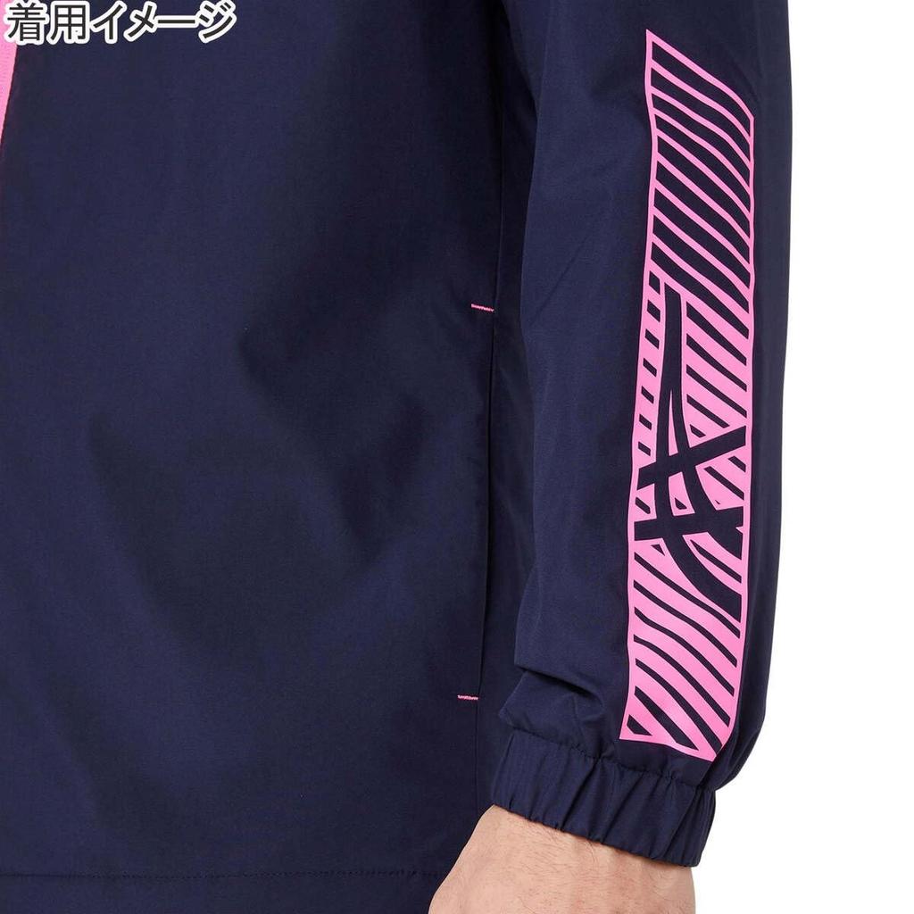 Training Wear Tricot Breaker Jacket 2031E745 Midnight X Hot Pink 3XL [ASICS] Men's