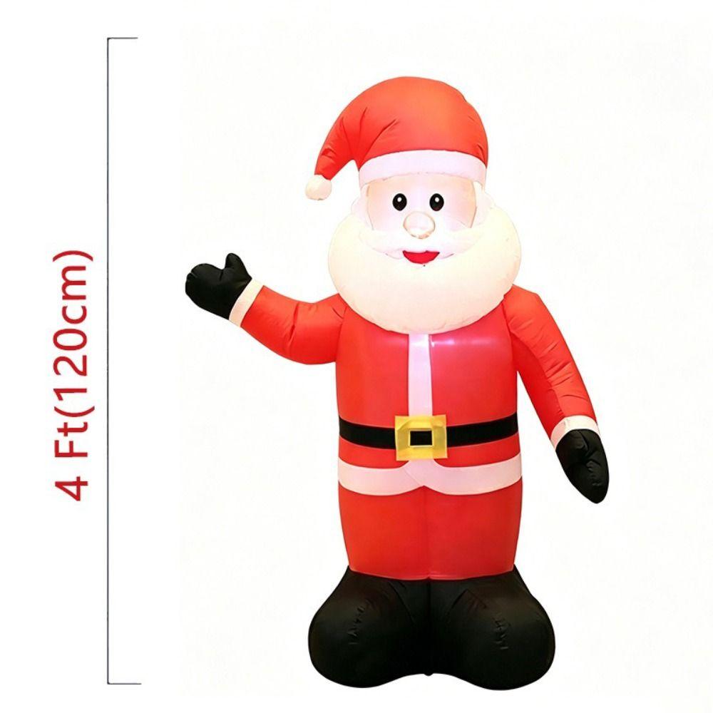 LED Light Christmas Inflatables Decor DIY Lighted Dolls Inflatable Model Toys Rooftop Decor