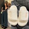 2024 Новые толстые пушистые женские плюшевые тапочки с эффектом увеличения высоты