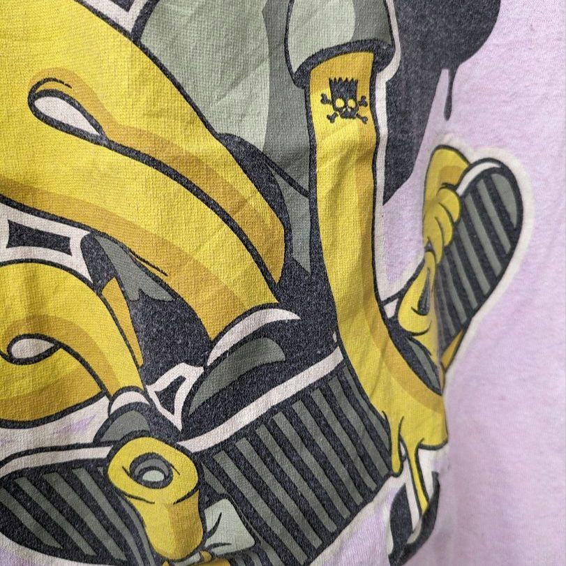 [USED] Vintage American Comic Simpsons Anime T-shirt American Casual Print Pink